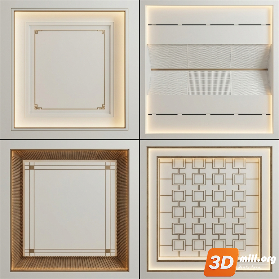 Ceiling Decoration Skp Files